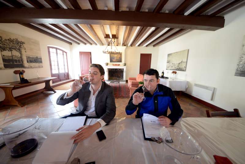 Nick and Ed at Batailley